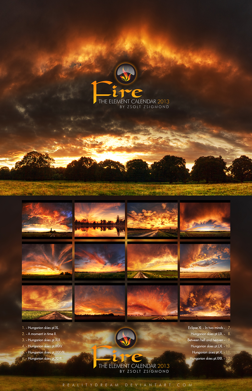 The elements calendar - Fire