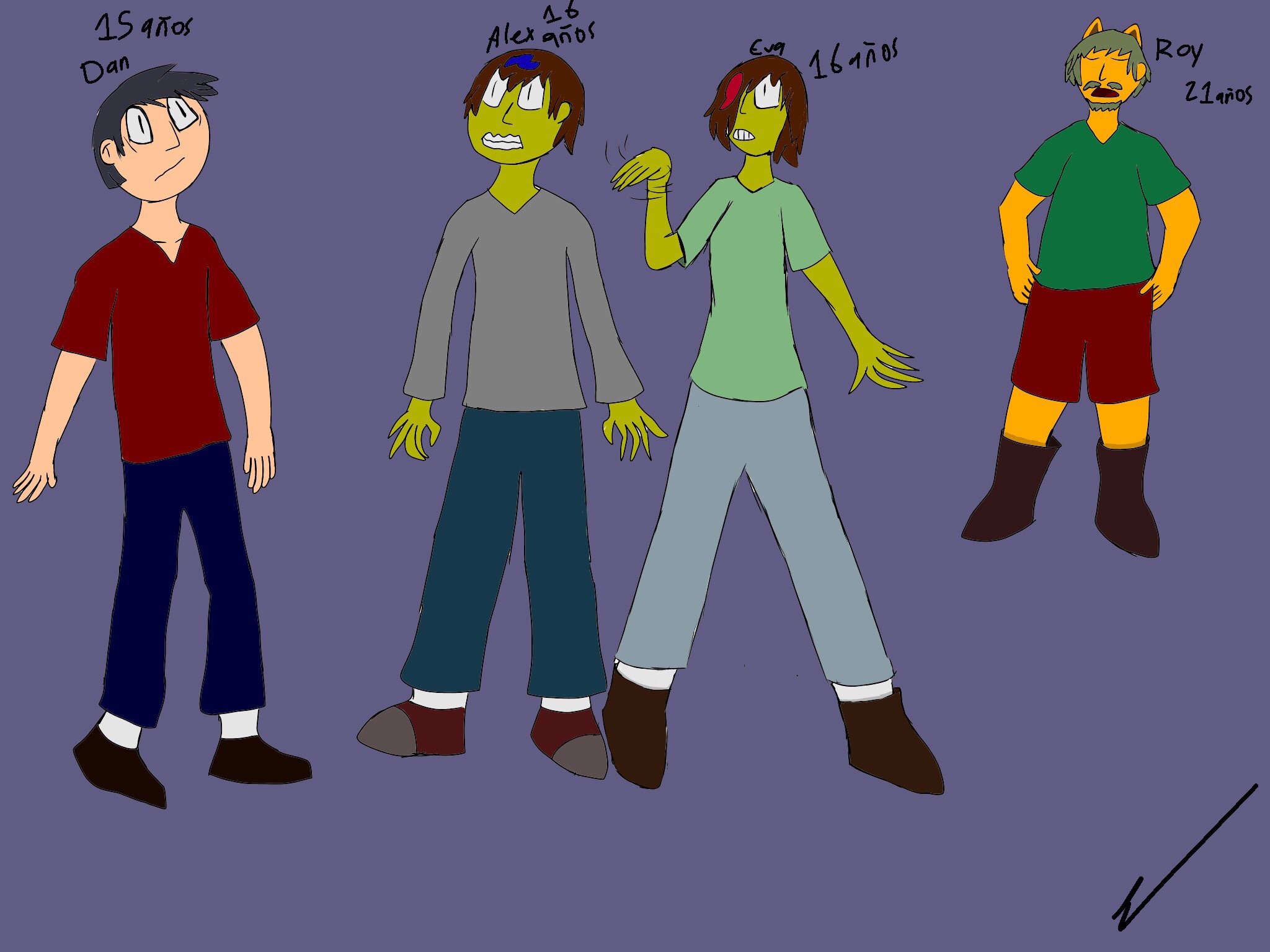 Dans Life (Personajes principales)