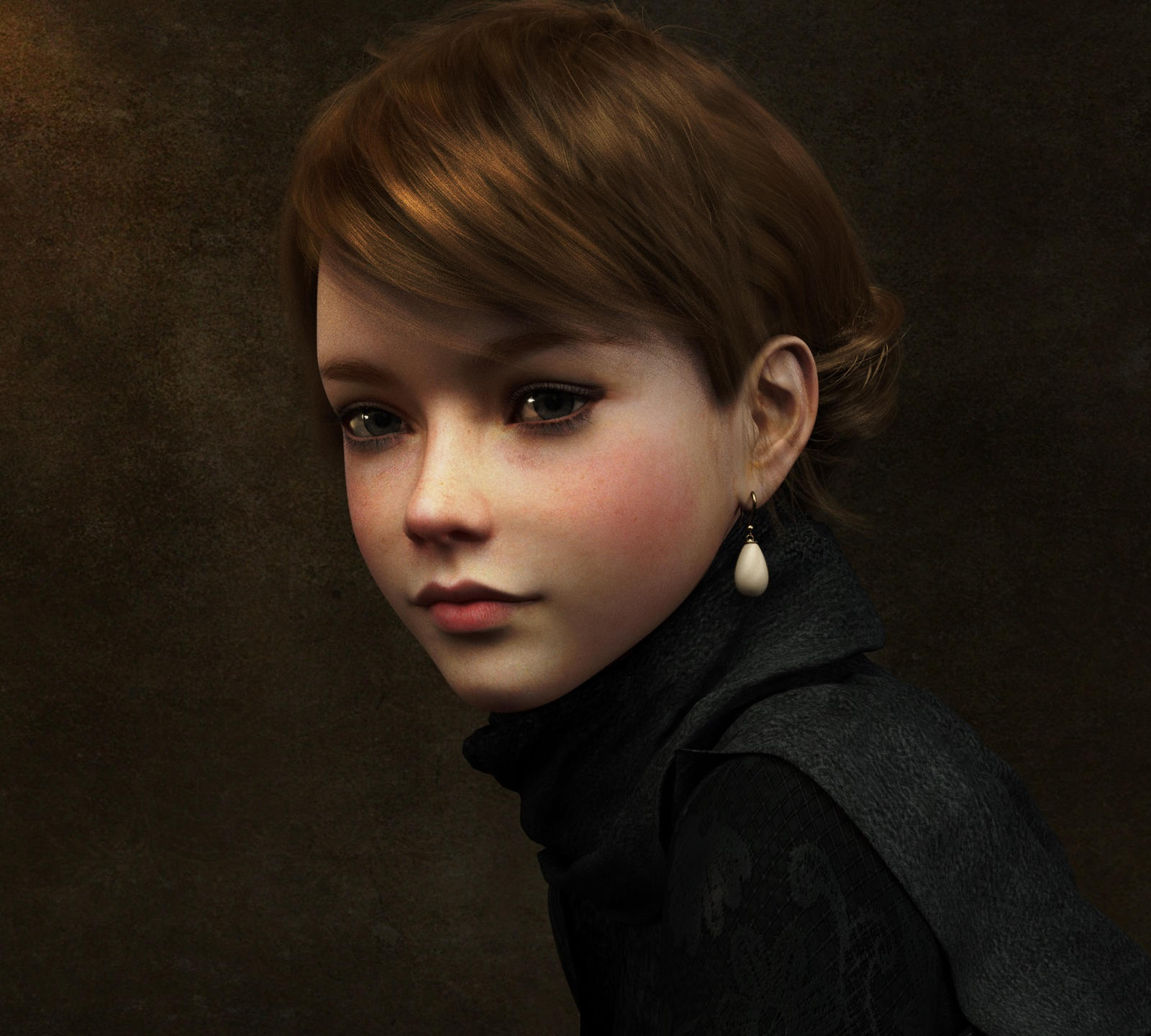 CG Girl with a Pearl Earring by SirTancrede on DeviantArt