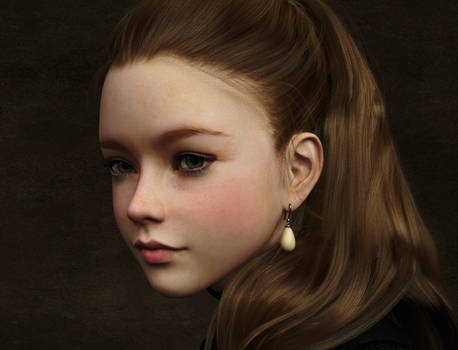 CG Girl with a Pearl Earring 002