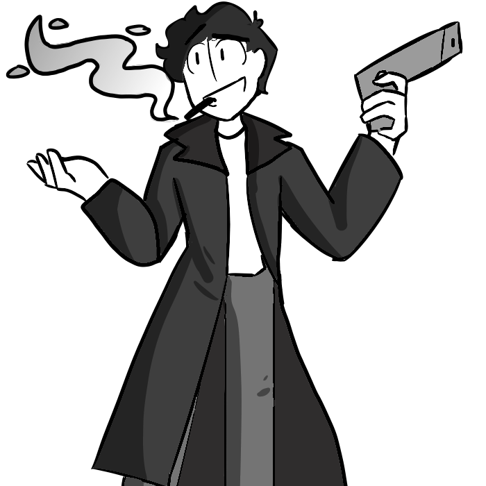 Crazy Psycho Trench Coat Kid by pipa00 on DeviantArt