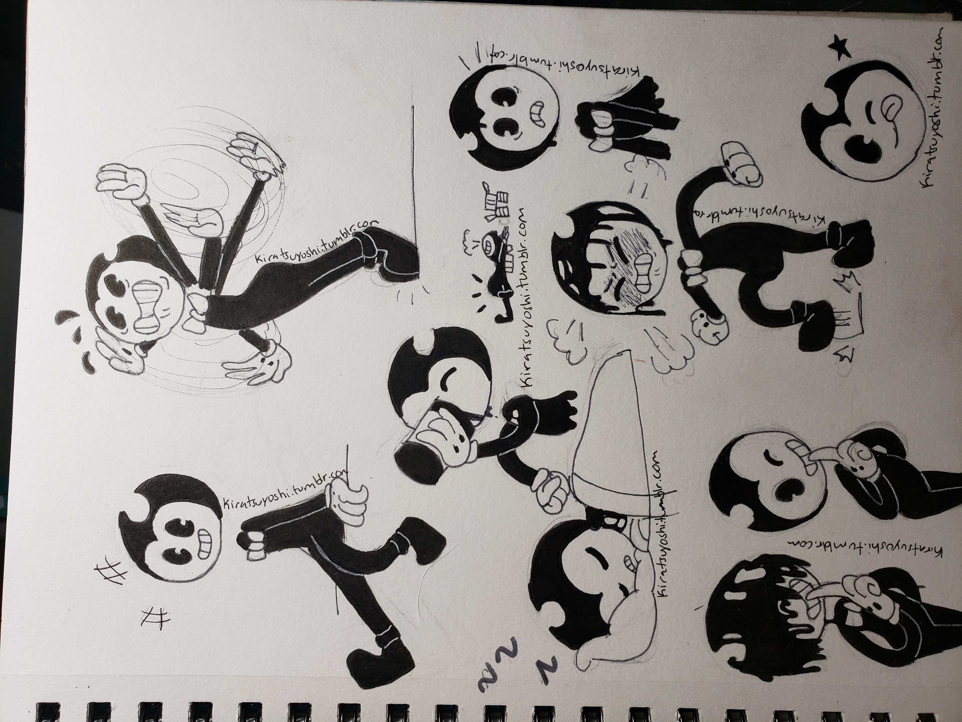 Bendy And The Ink Machine - Bendy (Poses) — Weasyl