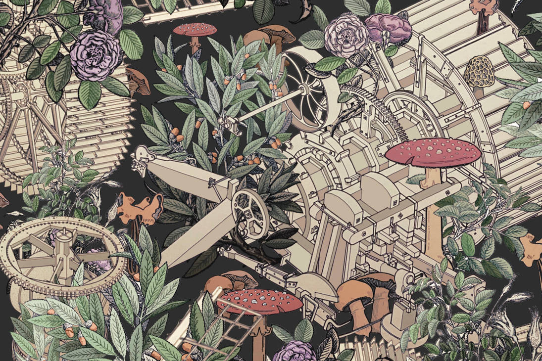 Machine Making Nature Machine vs Nature Uni Work by NimlongArt on DeviantArt