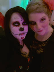 sugar skull and dead girl