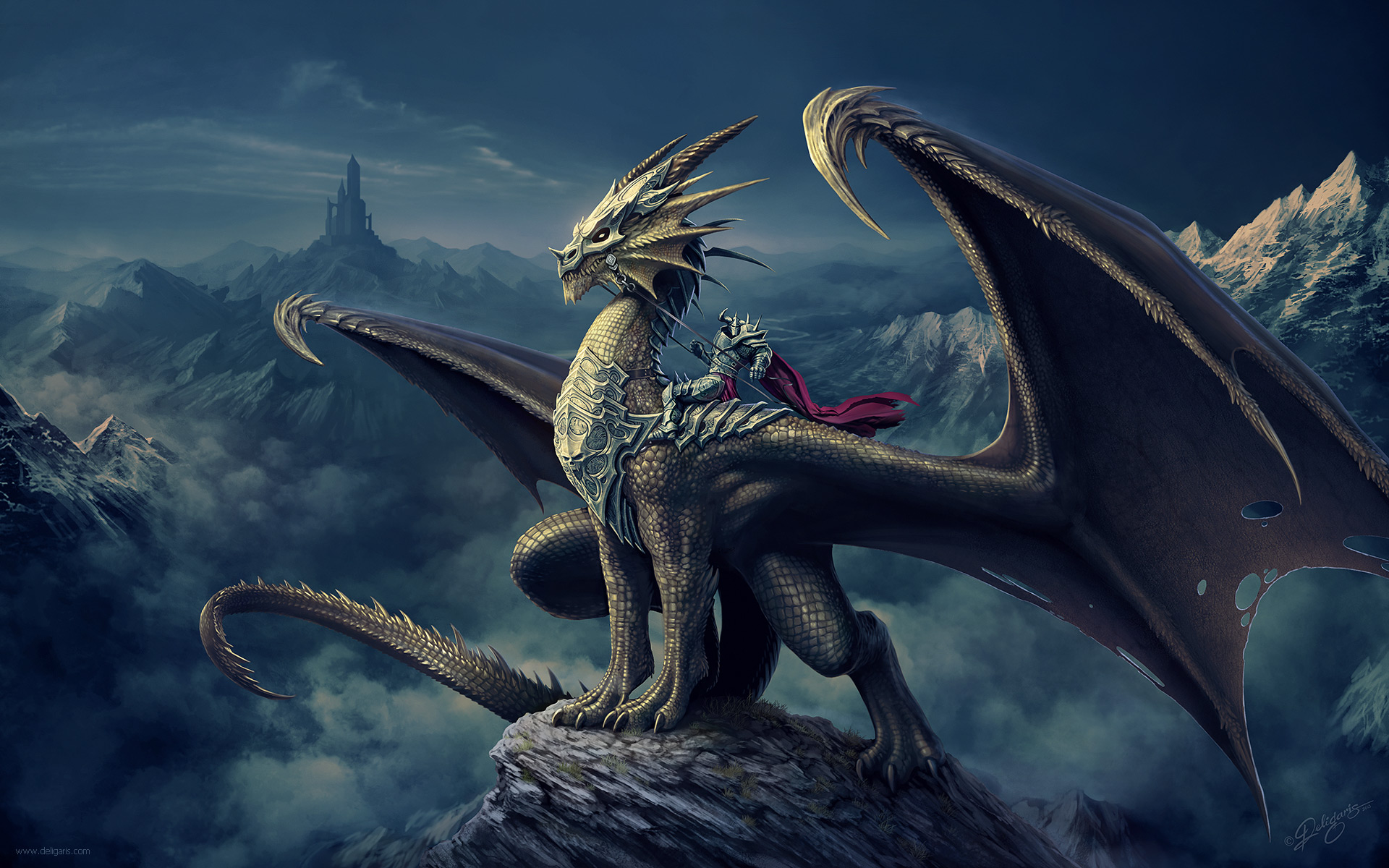 Dragon Rider by Deligaris