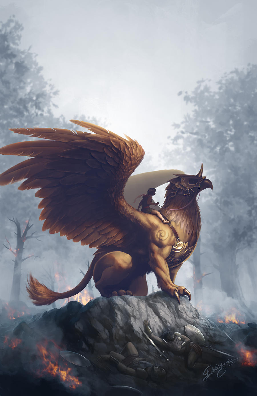 Griffin Rinder Griffin Rider by Deligaris on DeviantArt