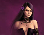 Violet-Black wallpaper by Deligaris