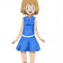 Pokemon xy serena fant art render vestido azul