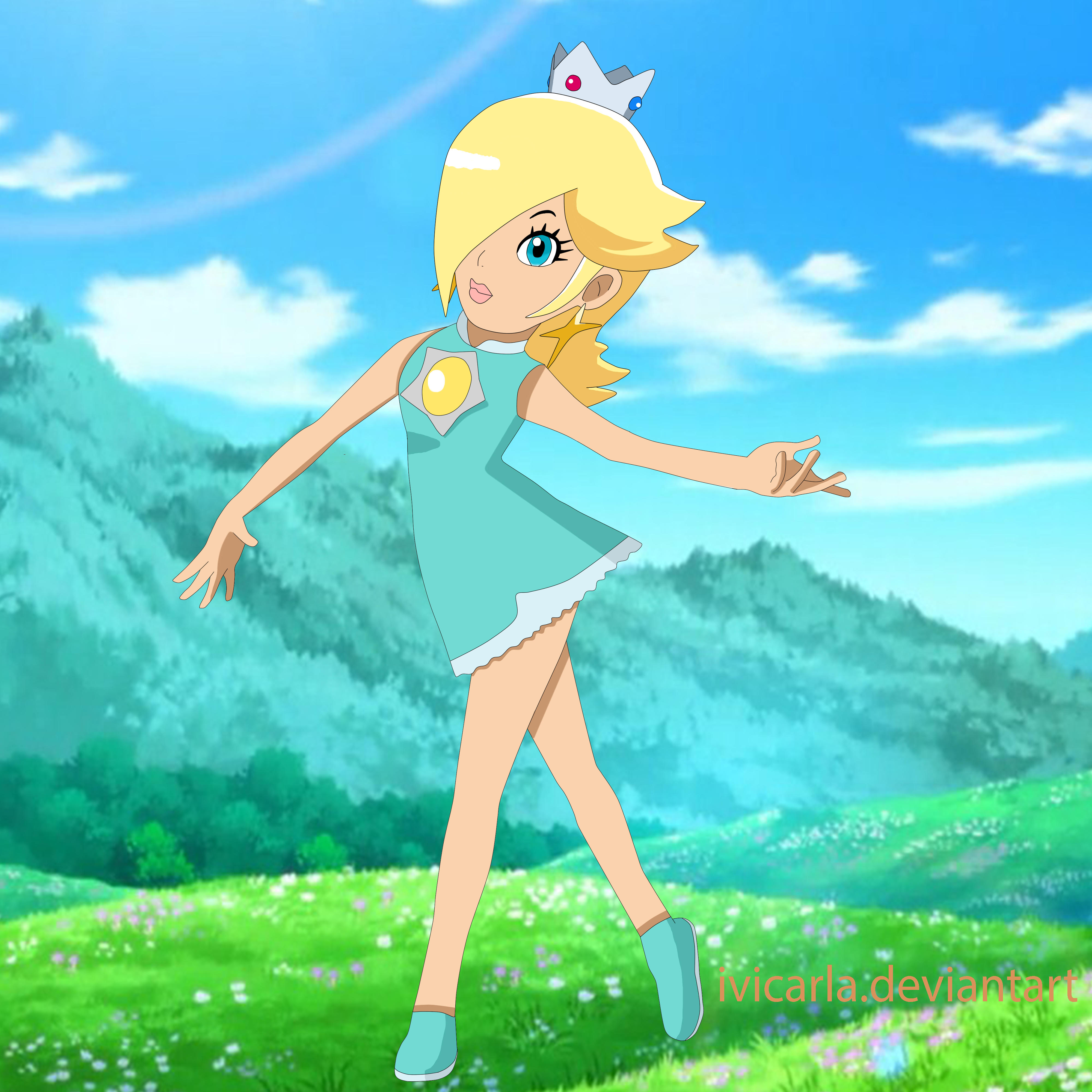 nintendo rosalina mario tennis fan art