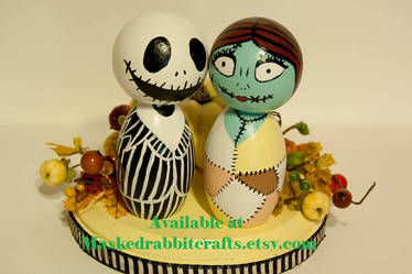 Jack and Sally Cake Topper