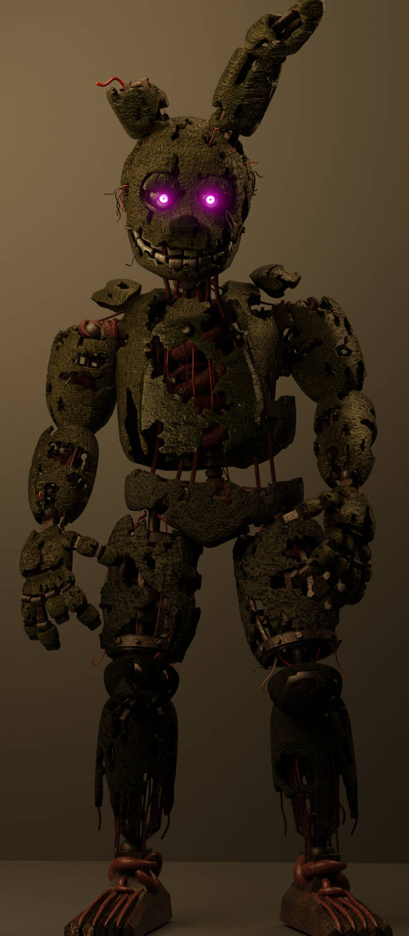 Springtrap retexture for Blender 2.9 by WhimZysRenderReigon on DeviantArt