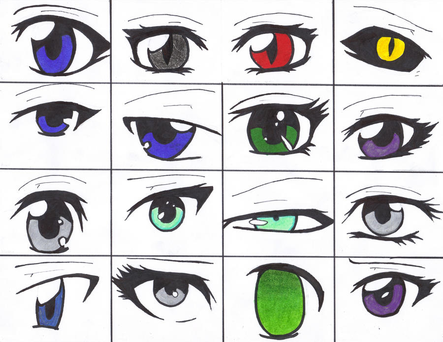 Oc Eye Types Eyes of some of my OCs by tasumichan on DeviantArt