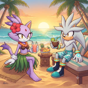 Blaze and silver