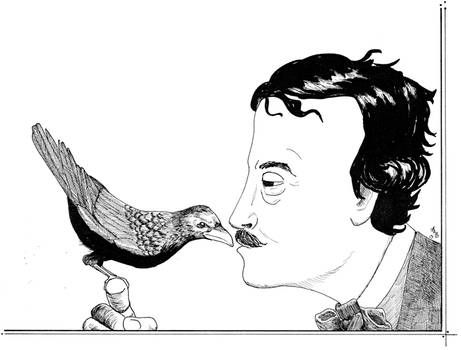 Poe and his Raven