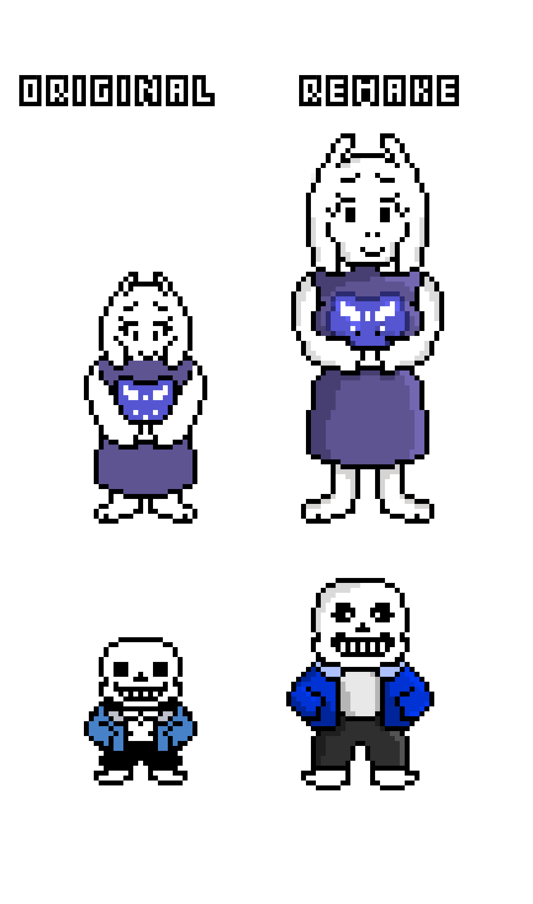 sans remake sprites (battle and overworld). by Little-BigGuy on DeviantArt