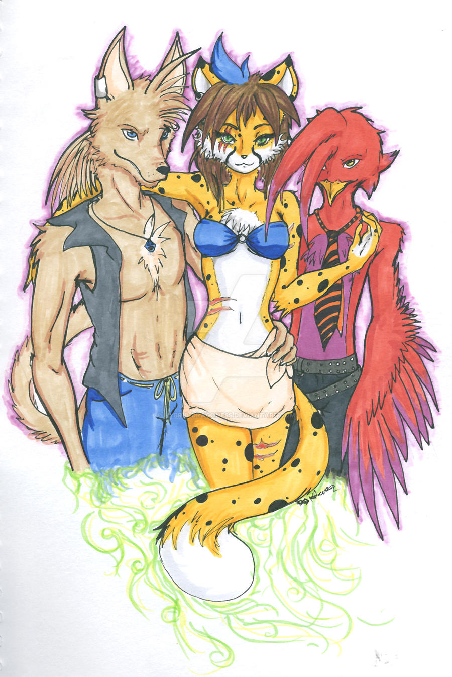 Inseparable Trio by Hybrid-Dragoness on DeviantArt