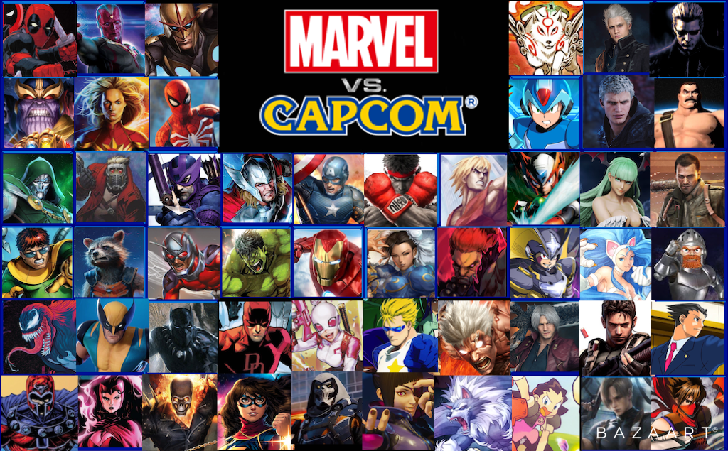 Marvel VS Capcom Fan made Roster by Aidan123X on DeviantArt