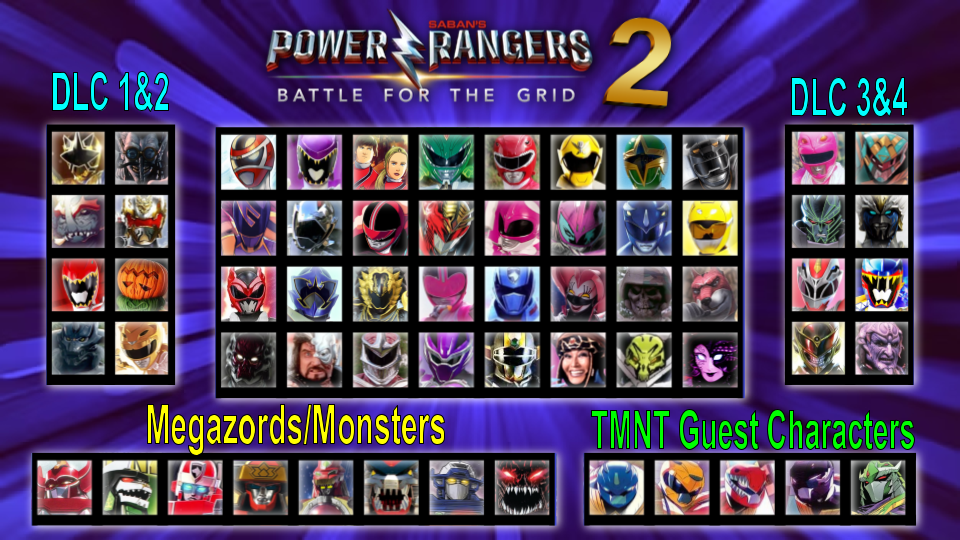 Powerpoint Ranger Roster Power Rangers Battle for the Grid 2 Roster by Aidan123X on DeviantArt