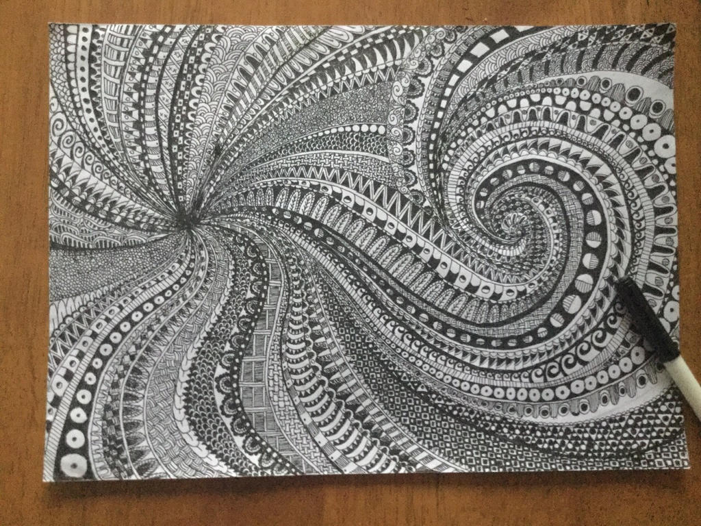 Zentangle Spiral by Amygogirl24 on DeviantArt