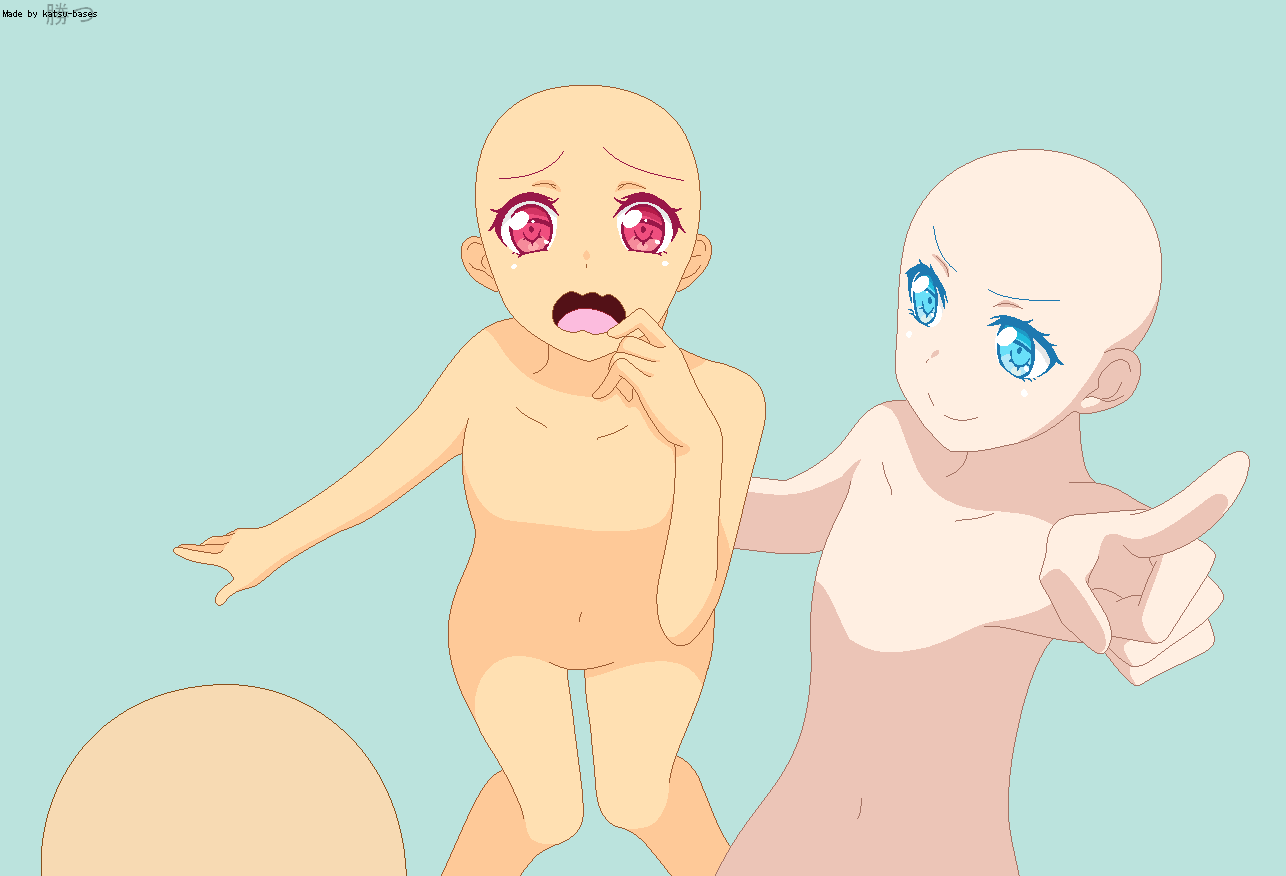 Couple (?) Base: Pointing to the big scary by katsu-bases on DeviantArt Couple (?) Base: Pointing to the big scary by katsu-bases on DeviantArt