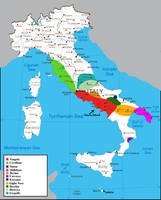 Italy Map Mafia Territories