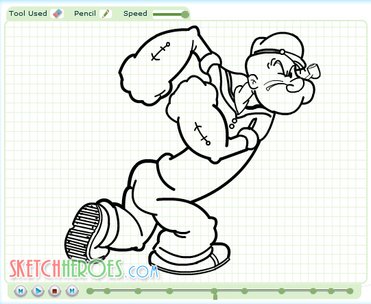 How To Draw Popeye Part 2 By Sketchheroes On Deviantart