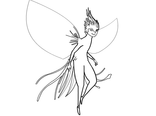 How to draw Tooth Fairy Part 2