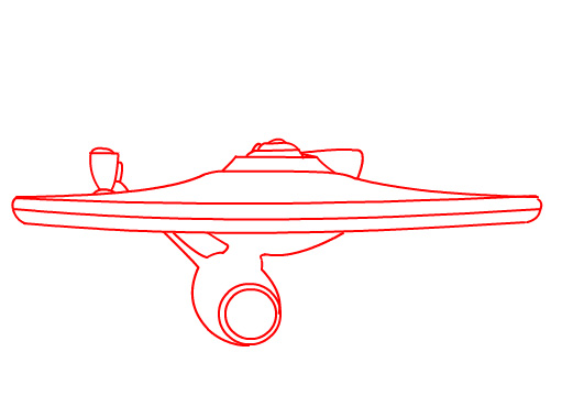 How To Draw The Uss Enterprise