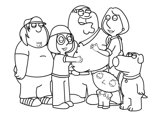 family guy characters drawings