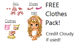 Free Pink Clothes Pack!