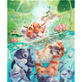 baby tiger and friends