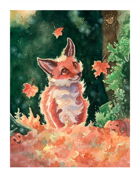 pumpkin fox for drawtober