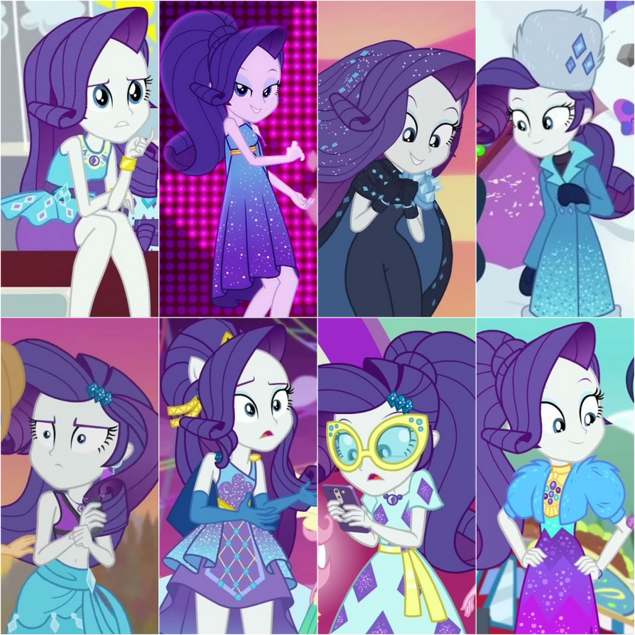 Rarity's most striking outfits by FrankCrazy16 on DeviantArt