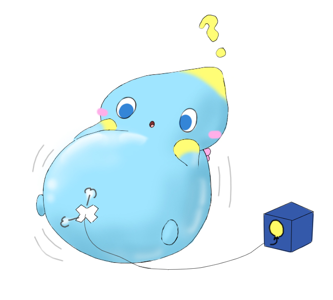 Cheese the Chao inflated inflation by Estelarbunny on DeviantArt