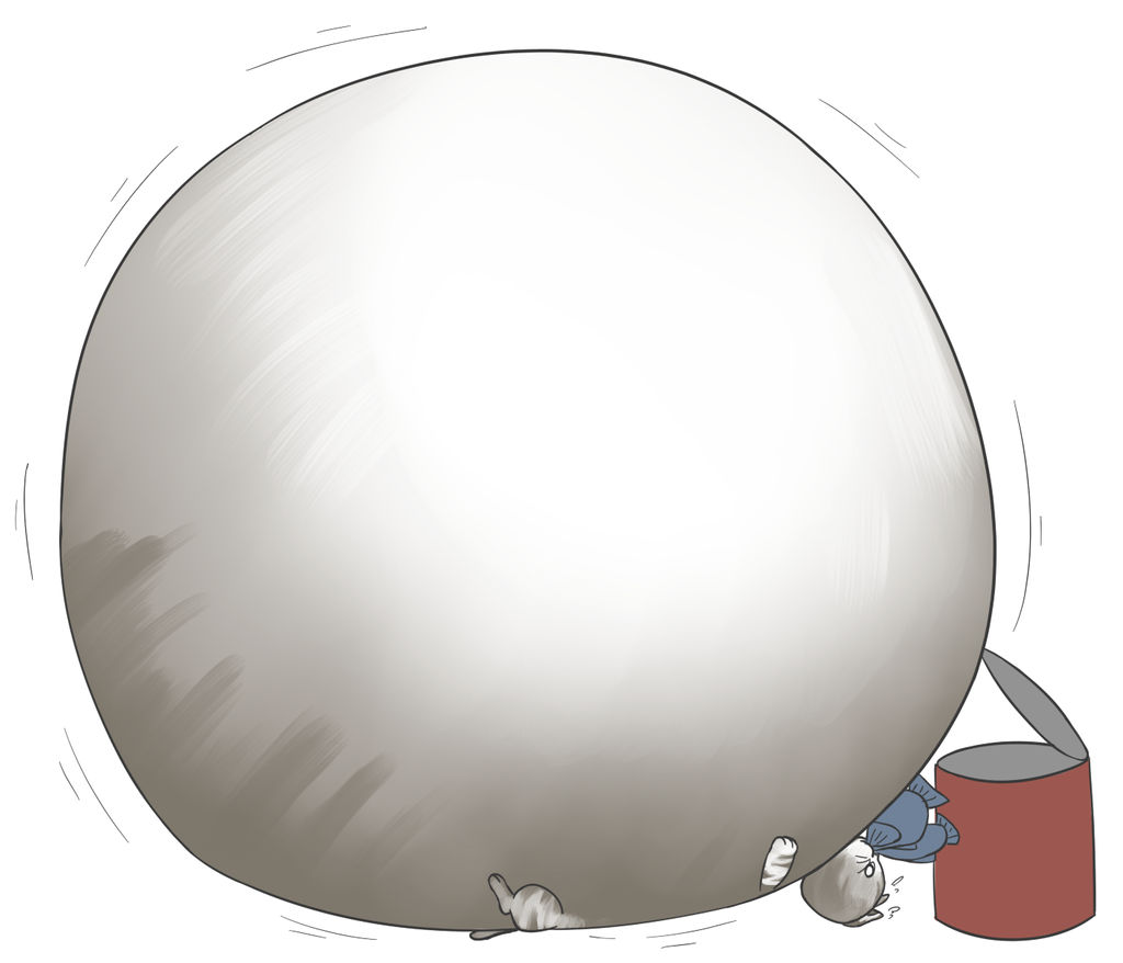 (Commission) Inflated Scottishfold Cat by selphy6 on DeviantArt