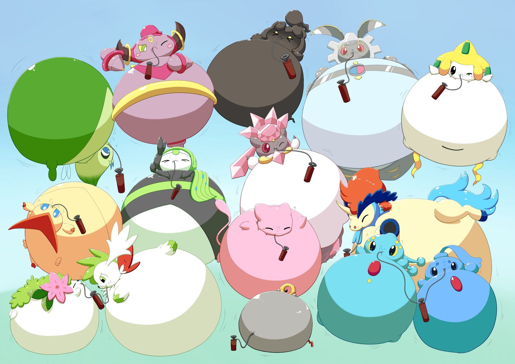 Perlious Inflate Inflated Mythicals by selphy6 on DeviantArt