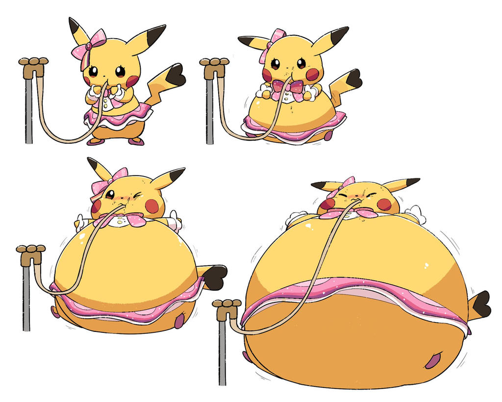 Pikachu Pokemon Inflation (Commission) Inflated Popstar Pikachu (1/2) by selphy6 on DeviantArt