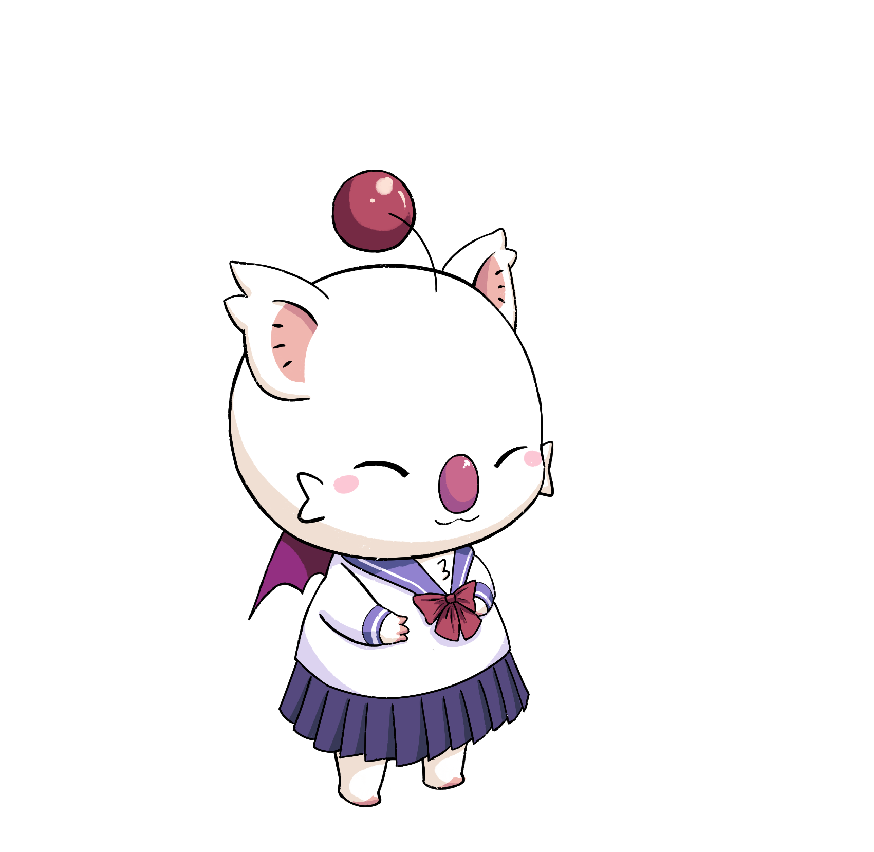 (Commission) Inflated Moogle (1/4) by selphy6 on DeviantArt