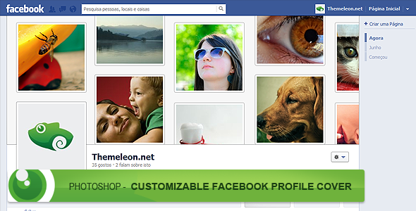 FREE - Photoshop - Customizable Facebook Profile