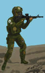 Media war soldier by DemuzArt