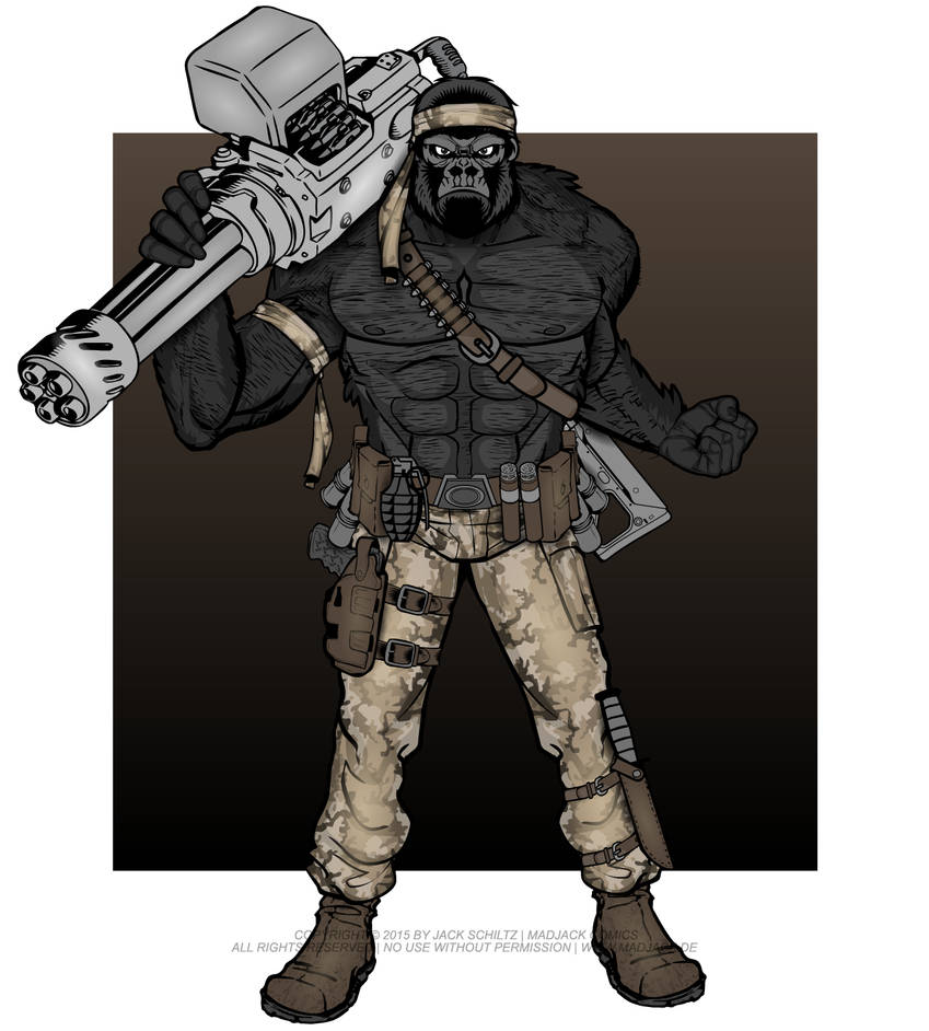 Guerilla Gorilla by MadJack-S on DeviantArt