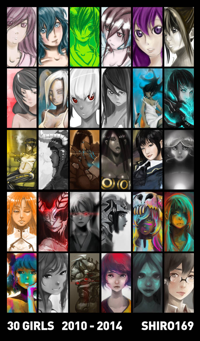 30 GIRLS retrospective 2010-2014 by Shiro169