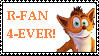 R-Fan 4-Ever Crash Fan Stamp by InsaneStar7