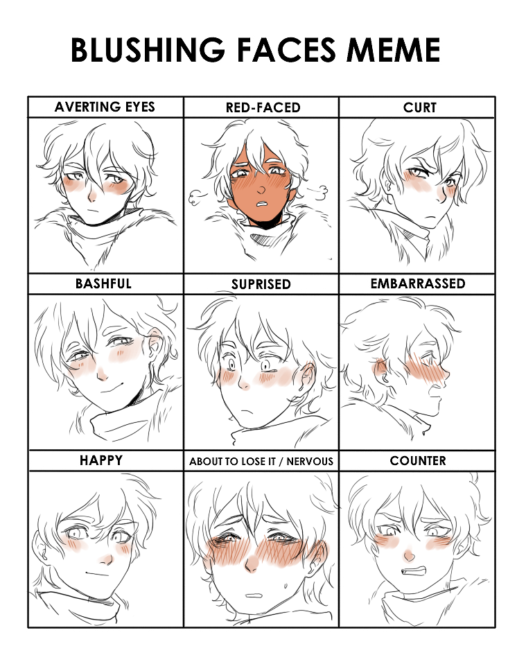 Blushing Faces Meme Rider