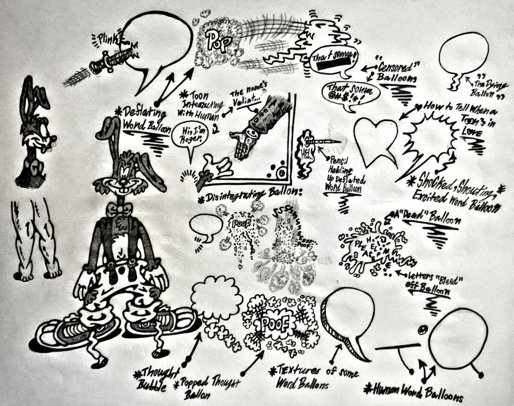 WCRR?!: Word Balloon Study and Roger Rabbit Art by InsaneAsylum123 on ...
