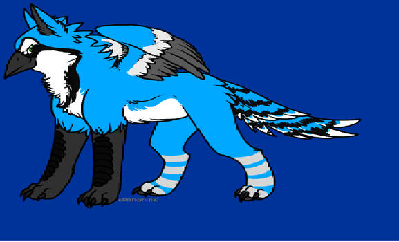 Mordecai as a griffin (My own design)