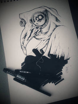 plague doctor sketch