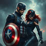 Captain America +Black Widow