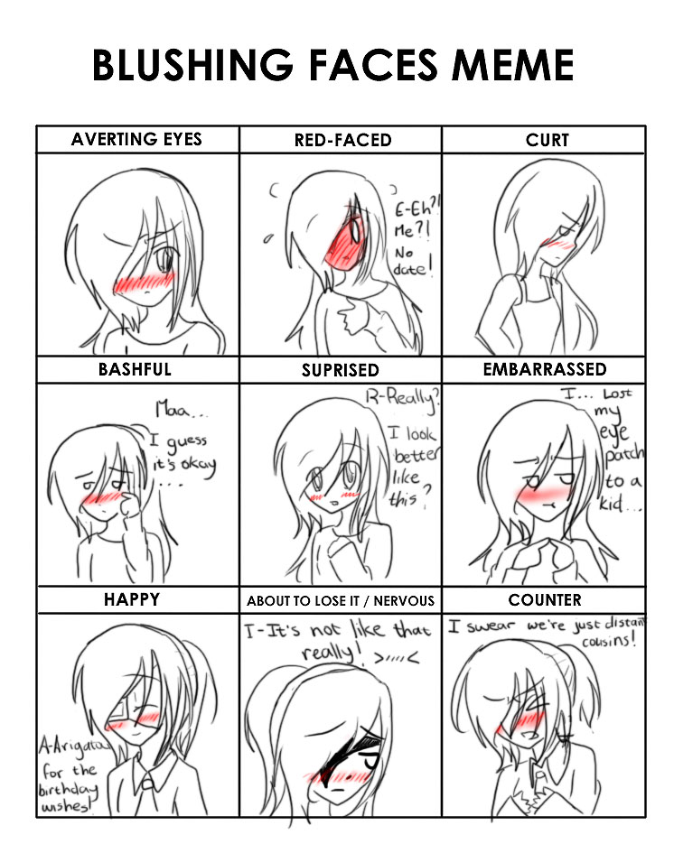 Deviantart Blushing Blushing Face Meme by CutieSoul159 on DeviantArt