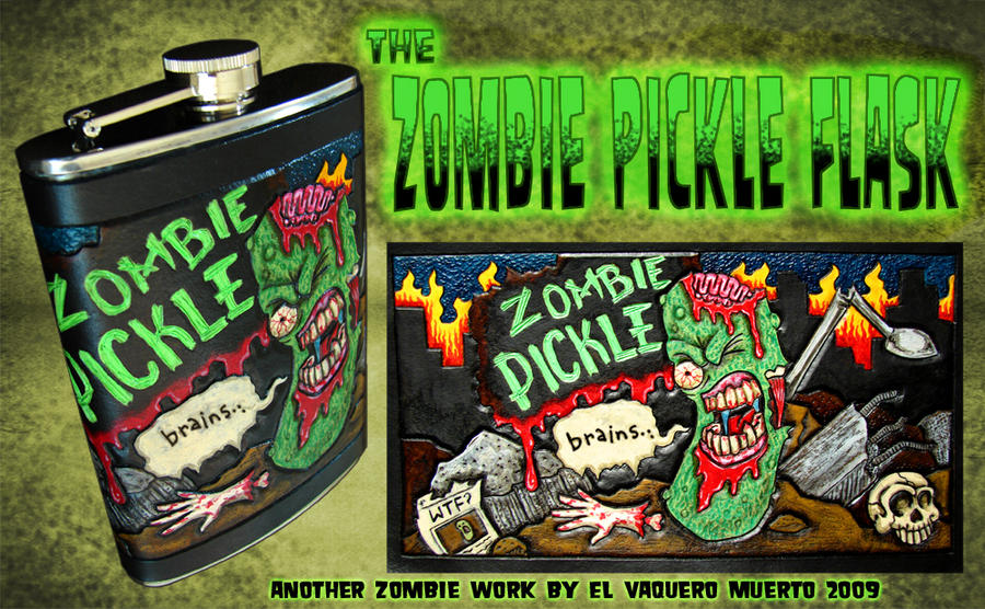Zombie Pickle Flask Medley